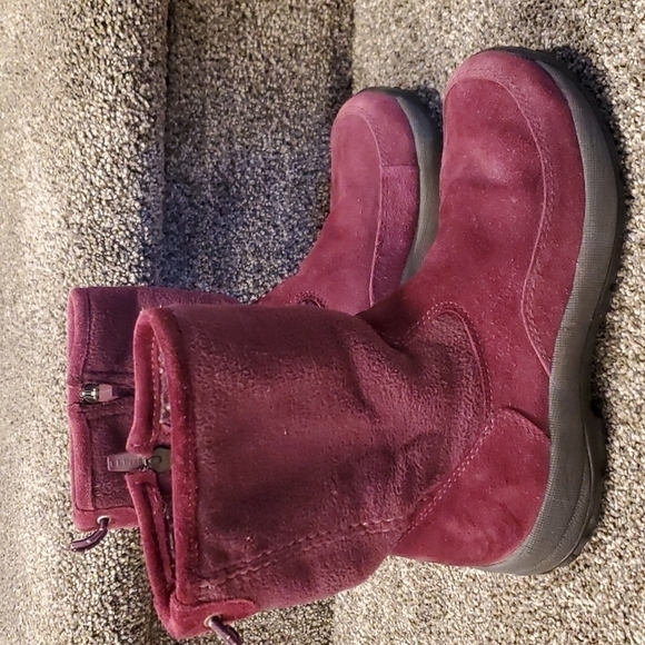 L.L.Bean Thinsulate Lined Suede winter boots shoes - Picture 2 of 10